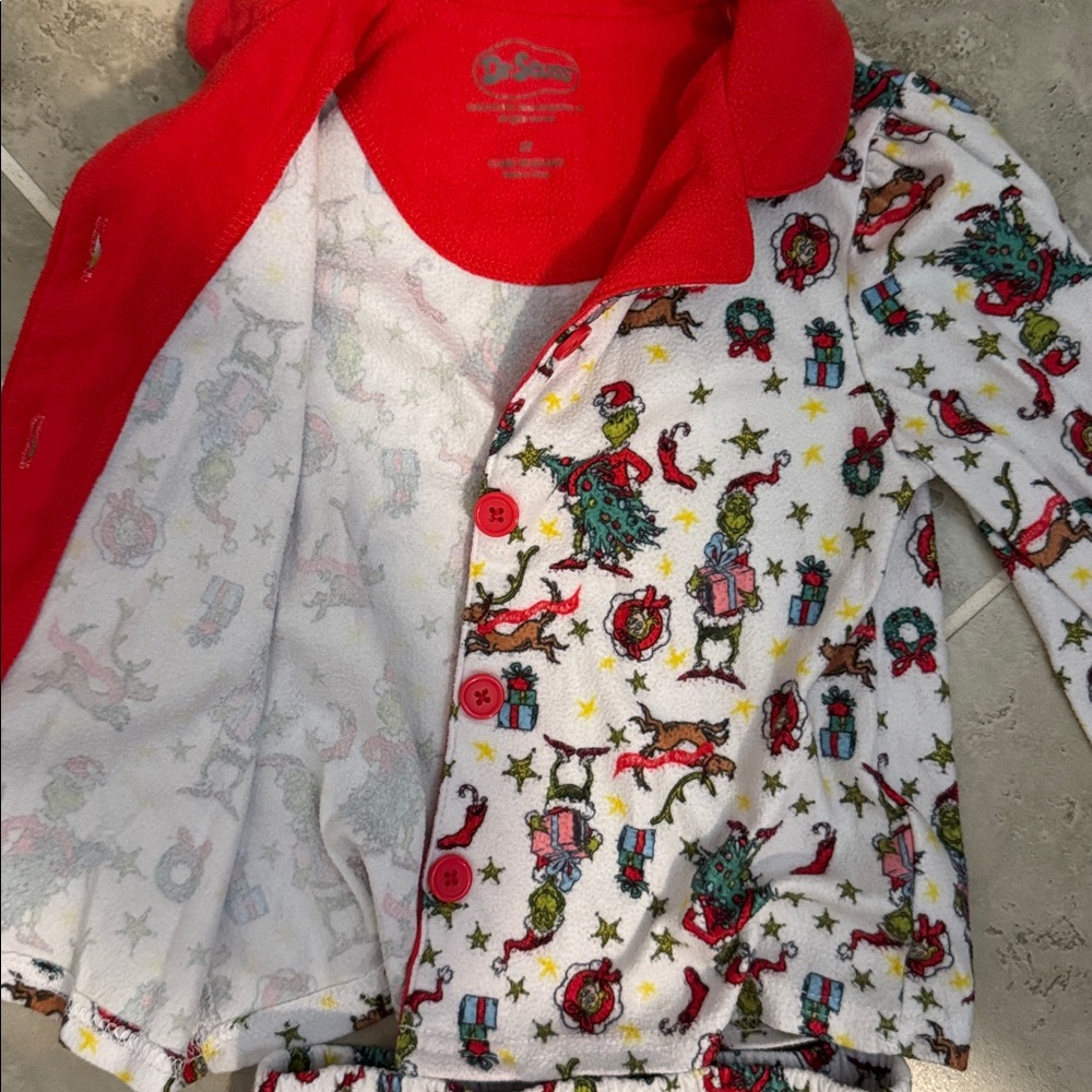 Dr. Seuss The Grinch Kids Pajama Set - Picture 3 of 5